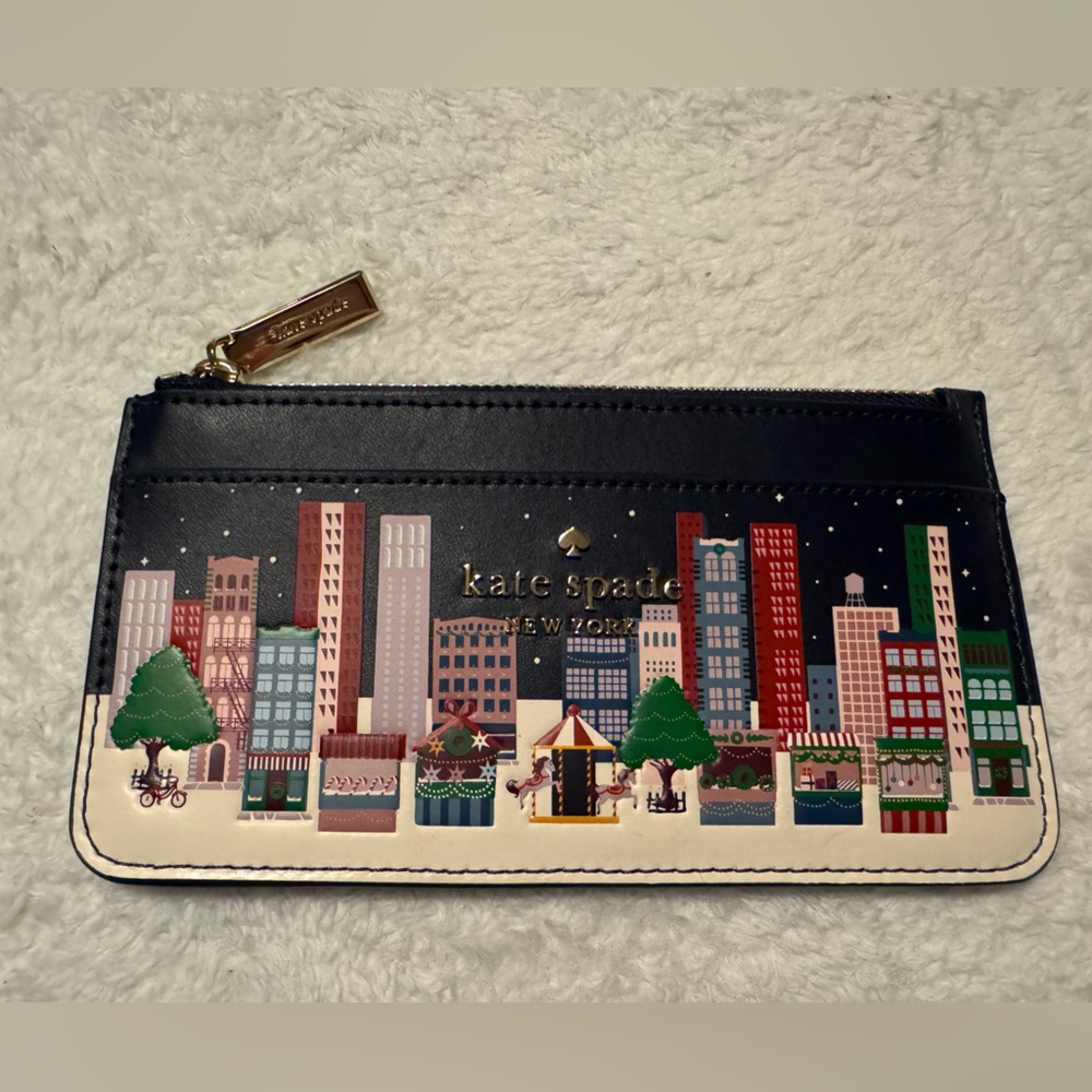 Kate Spade Christmas Slim Wallet